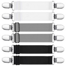 6 PCS Adjustable Waist Tightener Clips for Women - Elastic Cincher for Pants,...
