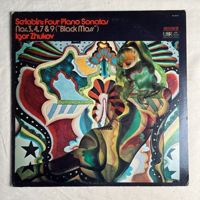 ZHUKOV Scriabin: Four Piano Sonatas 1972 Vinyl LP Melodiya/Angel SR-40191 - VG+