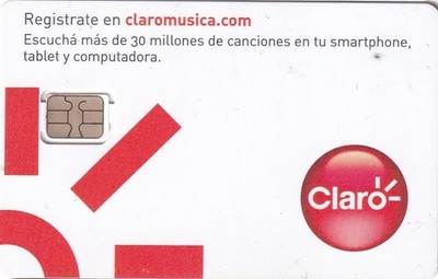 ARGENTINA - GSM/SIM CARD ''CLARO WHITE & RED'' - MINT