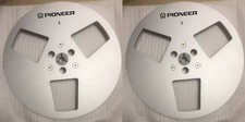 New One Pair Pioneer silvery 7'' Tape Reel Light Metal Aluminum Take Up Reel