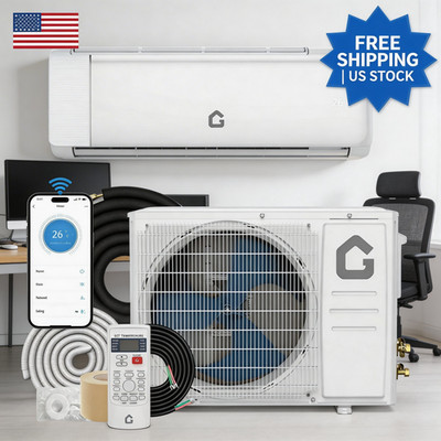 Mini Split Air Conditioner Heater 18.5 SEER Inverter 230V Wall Mounted BTU 9000