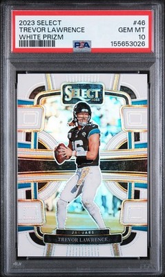 2023 Panini Select - Trevor Lawrence #46 White Prizm /35 | PSA 10 | Pop 3