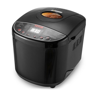 2lb 19-in-1 bread maker automatic compact dough machine nonstick 3 crust colors