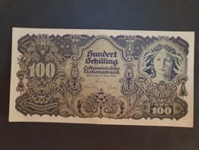 Old Banknote - 100 Shillings - Austria - 1945