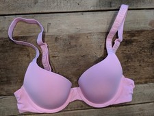 Victoria's Secret Pink Logo Strap 36DDD T-Shirt Perfect Shape Push Up Bra VS 