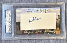 2012 HA Champions New York 1978 Dick Tidrow #12/17 Auto PSA 9 /DNA Slabbed