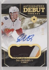 2018 Ultimate Collection Debut Threads 57/99 Dillon Dube #DTA-DD Patch Auto 01ad