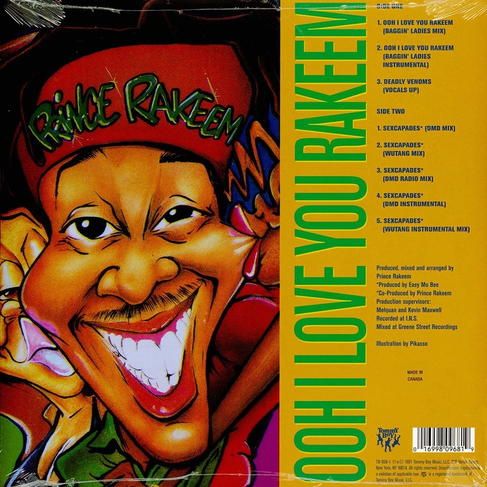 Prince Rakeem (RZA) - Ooh I Love You Rakeem Re (Vinyl 12" - 1991 - CA - Reissue) - Bild 2 von 2