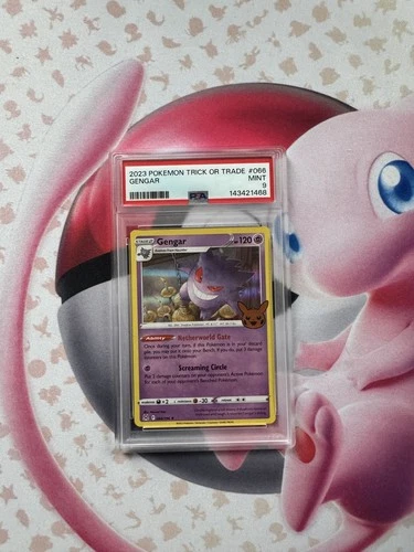 Gengar (2022 Copyright Date) 66/196 Trick or Trade 2023 Holo PSA 9
