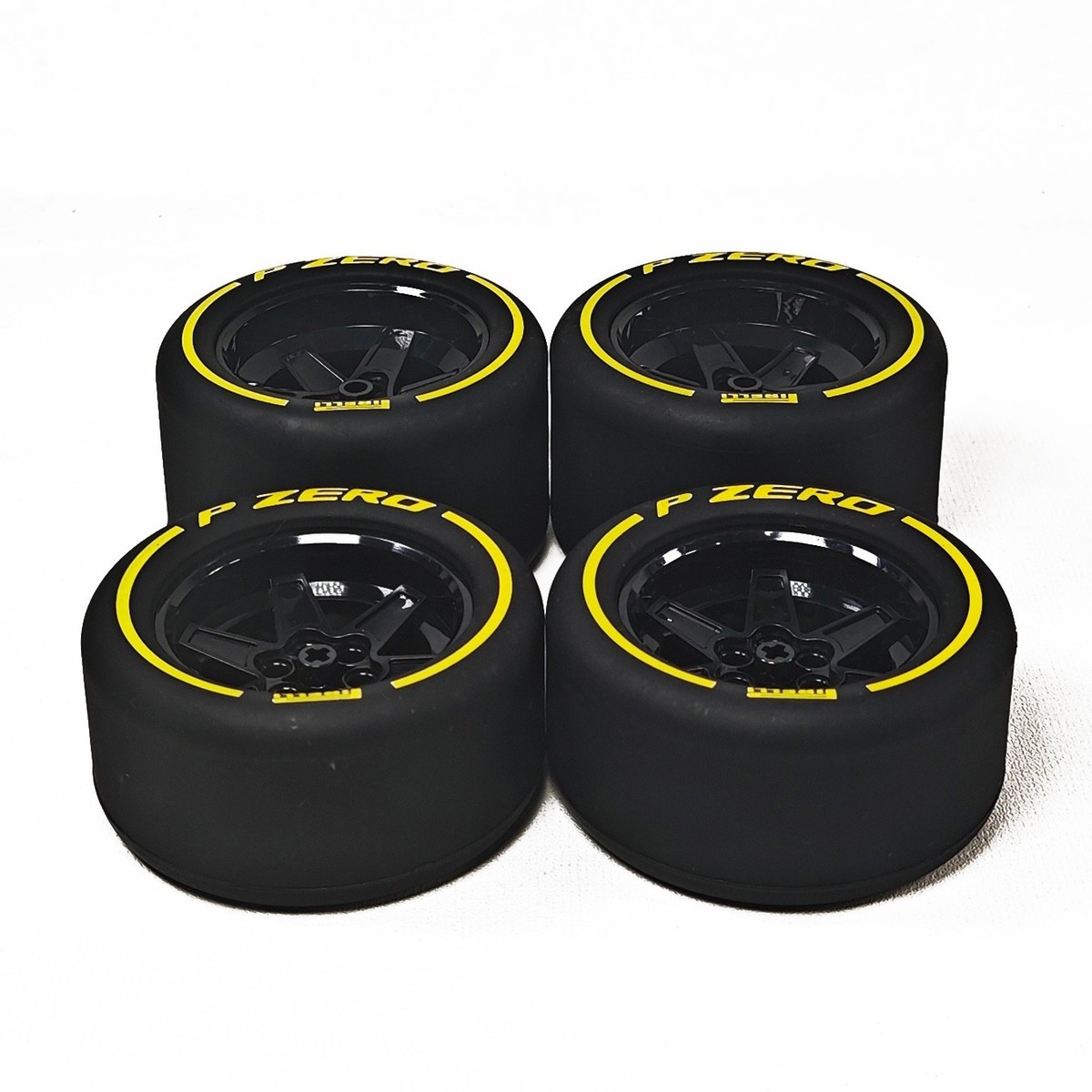 Custom 4pcs slick tires 32296 *2 4410 *2 for Lego 42171 42206