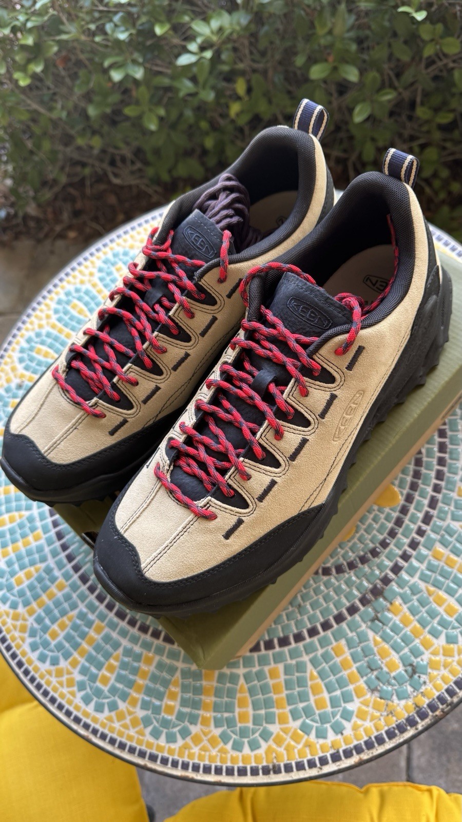 Nuove scarpe da trekking uomo KEEN Jasper Zionic beige larghezza media US12