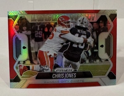 2025 Panini Prizm Lockdown Chris Jones Silver Prizm SP #6