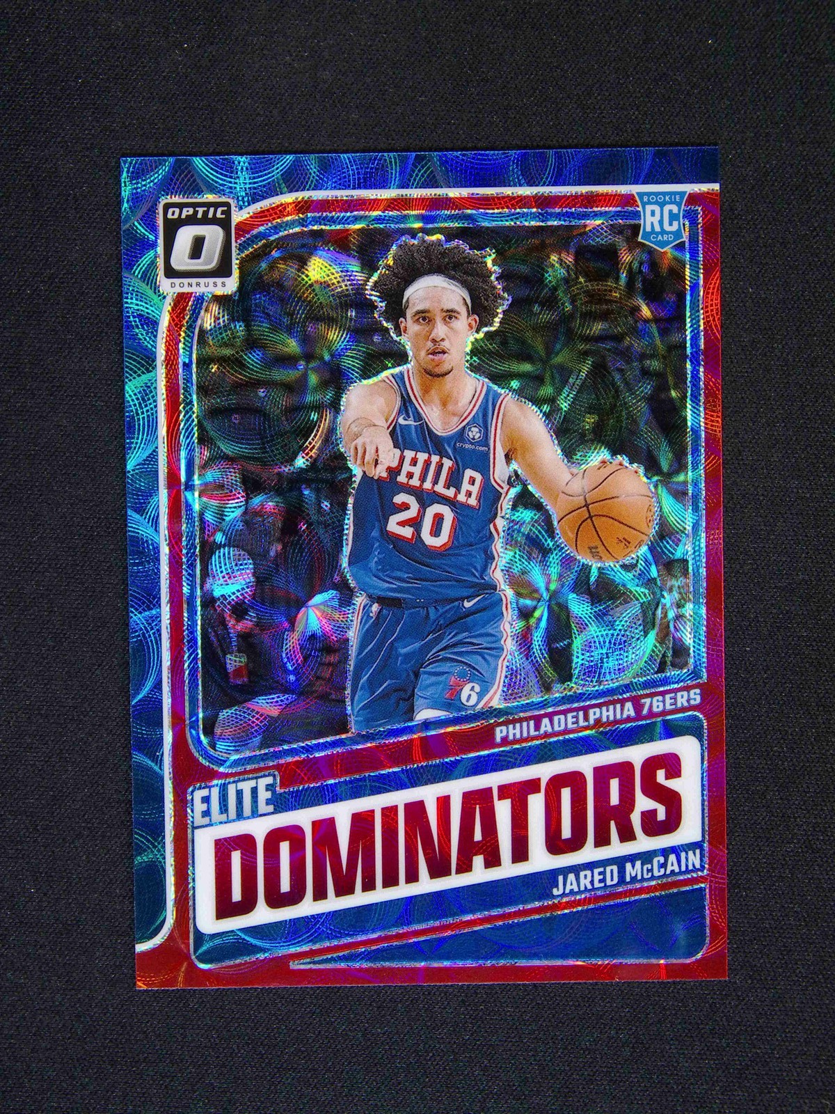 2024-25 Donruss Optic Jared Mccain RC Elite Dominators Red International