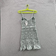 Abercrombie & Fitch Women Dress SMALL Green Floral Bodycon Mini Sundress NWT