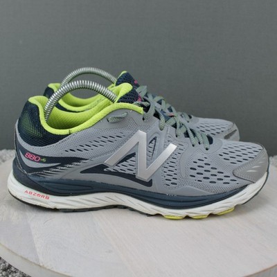New Balance 880v6 Mens Running Shoes Size 9 Gray Green Athletic Trainers