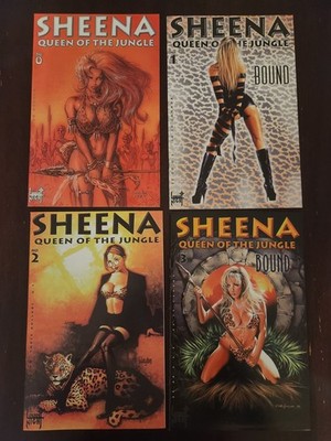 Sheena Queen of the Jungle Bound 0-3! Full Mini-Series! London Night 1998!