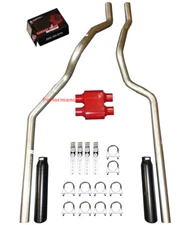 01-06 Chevrolet GMC Truck 6.0L / 8.1L Mandrel Dual Exhaust Cherry Bomb Extreme