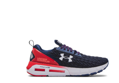 UNDER ARMOUR Herren Marineblau & Rot HOVR Mega 2 Clone Laufschuhe UK 8 NEU