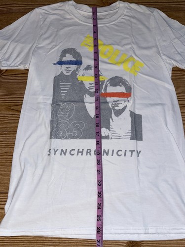 The Police 1983 Synchronicity White Unisex Tee by Goodie Two Sleeves Size S NWOT - Picture 6 of 7