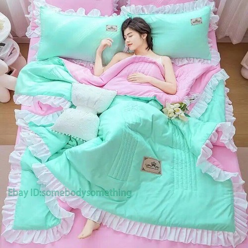 Summer Quilted Blanket Thin Comforter Bedspread Air Condition Quilt Bed Cover - 第 18/45 張圖片