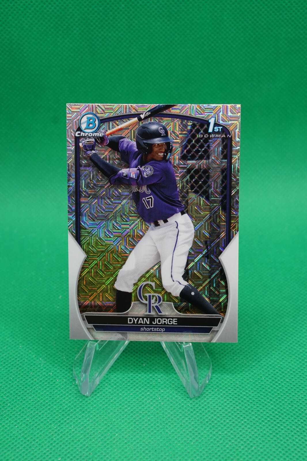 2023 Bowman Chrome Prospects Mojo #BCP-22 Dyan Jorge Colorado Rockies JW1