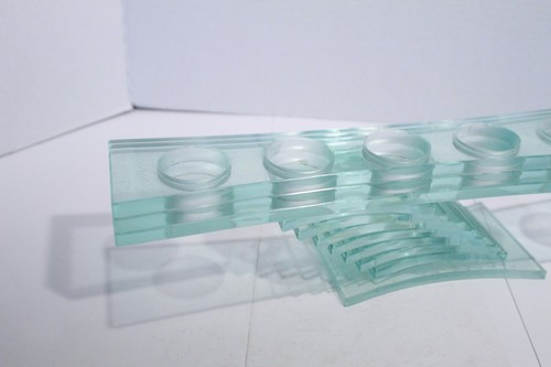 PartyLite Stratus Five Teelicht Kerzenhalter grün Glas Vintage - Bild 2 von 15