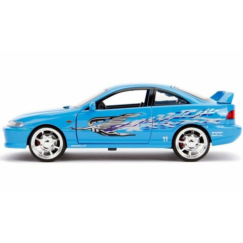 1/24 Jada Fast & Furious Movie Mia's Acura Integra modèle de voiture moulé sous pression bleu 30739 - Photo 3/4