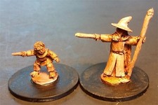 15mm Fantasy Wizard and Dwarian Bodyguard (2 ...