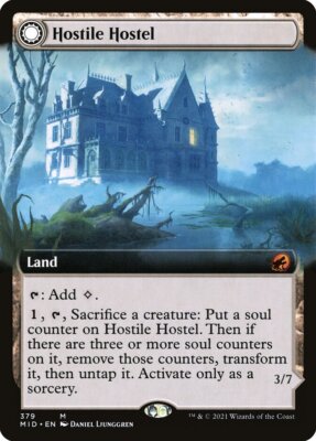Hostile Hostel MTG Midnight Hunt Innistrad Mythic NM x1 - Magic Card