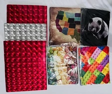 NEW Lot Of Stretchable Reusable Book Covers Up To 9x11 And Pocket Folders Cover