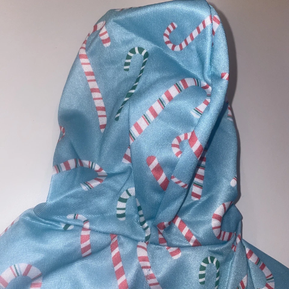 Собака Рождество толстовка с капюшоном свитер конфеты трость милашка размер средний  - Изображение 3 из 4