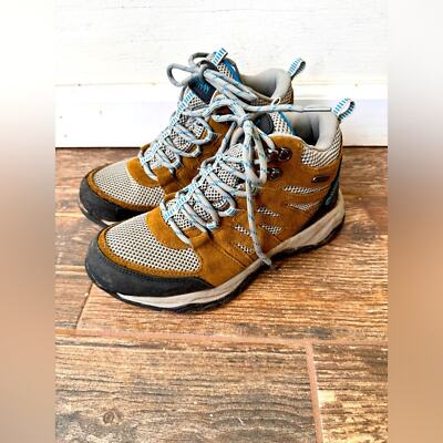 Magellan Caprock women's hiking boot 6.5 brown and tan.