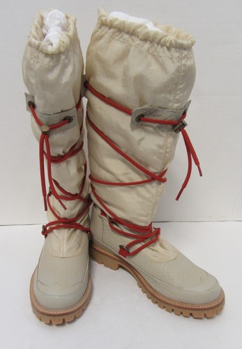 Botas Hunter cumbre amazona en color beige con Ajustable Cuerda Rojo Talla  8 | eBay