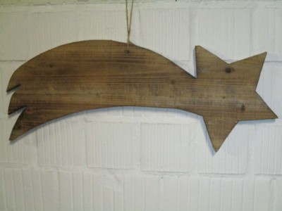 Deko Holz Komet Stern 60 Cm Natur Braun Weihnachtsdeko Weihnachten Basteln Neu Ebay