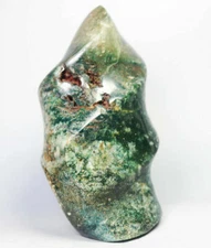 1.33lb Natural Ocean Jasper Agate Geode Flame Quartz Crystal Freeform Madagascar