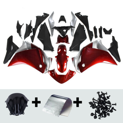 ABS Plastic Red Silver Fairing Kit For Honda CBR250R 2011 2012 13 2014 Bodywork