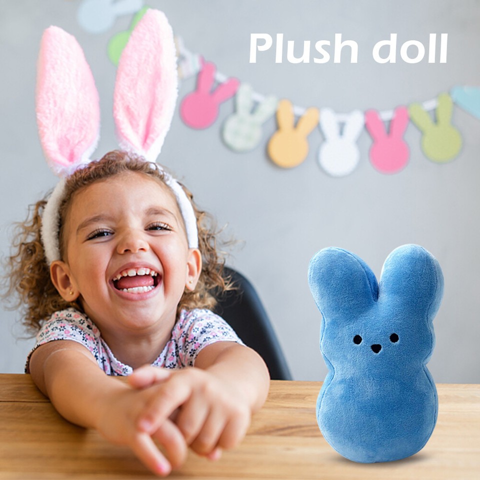 uk* Animal Bunny Dolls Short Plush Mini Stuffed Rabbit for Easter Day