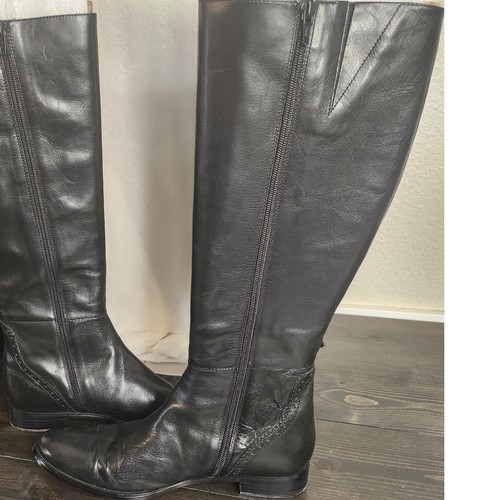 Valerie Stevens Randolph Women's Black Leather Knee-high Riding Boot 8 M In Box. - Picture 9 of 14