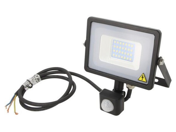 Sku 453 Lampe: Led Strahler 6400K IP65 Korpus: Schwarz 20W L: 1M 1600Lm V-TAC-image