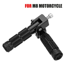 Footrest Motorcycle Foldable Front Footpeg Anti-Skid Foot Peg Passenger Pedal