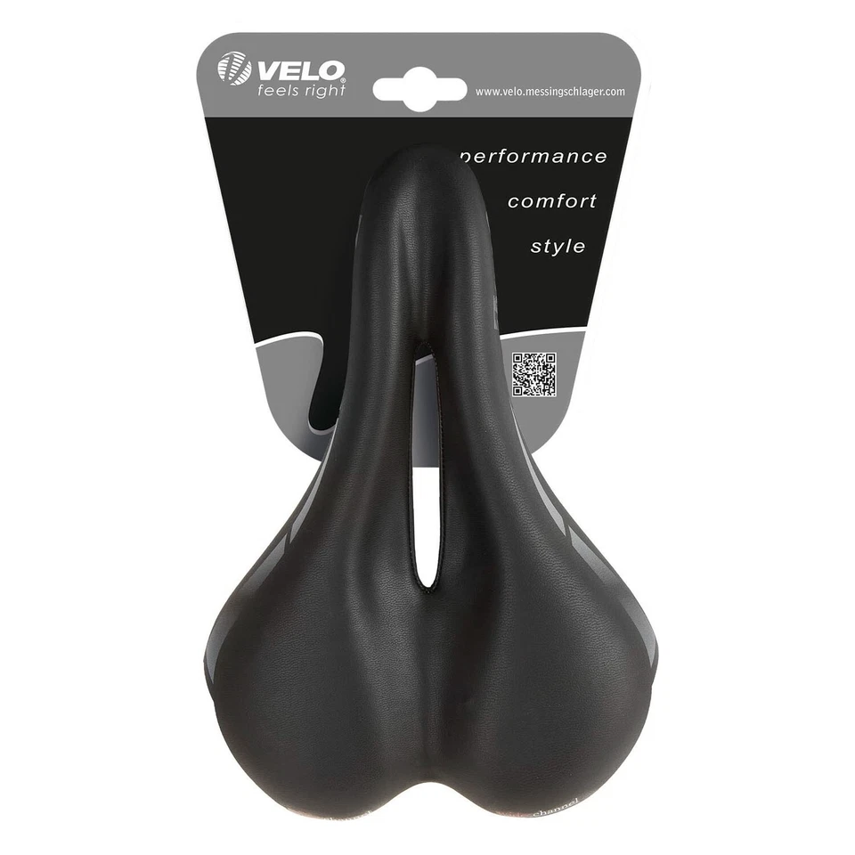 VELO Bike Saddle Wide : Channel D2 Touring Bike Bicycle Seat - Image 4 of 4