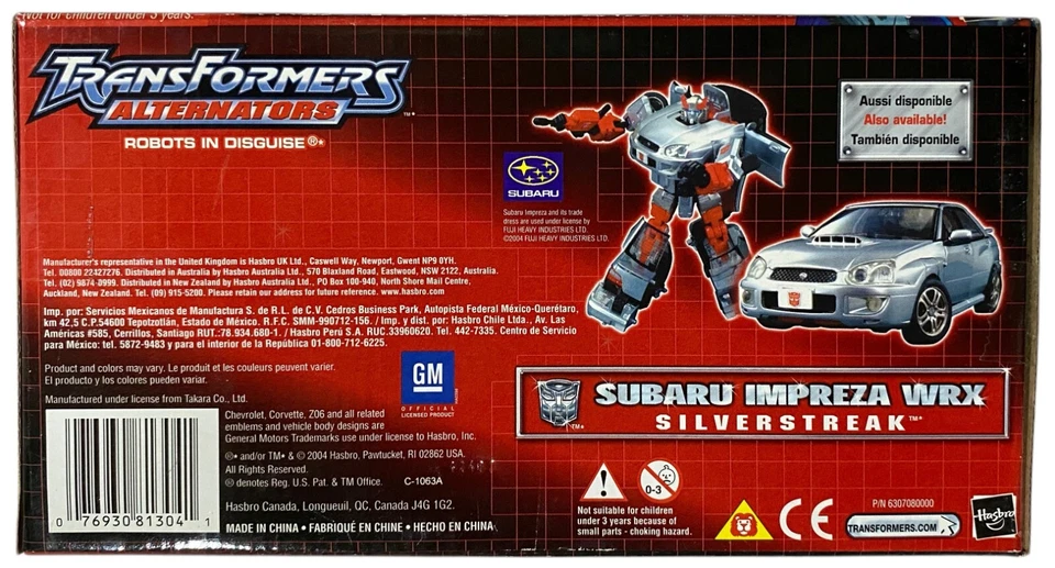 Transformers Alternators Autobot Tracks Chevrolet Corvette Z06 Figure NEW 2004 - Image 4 of 4