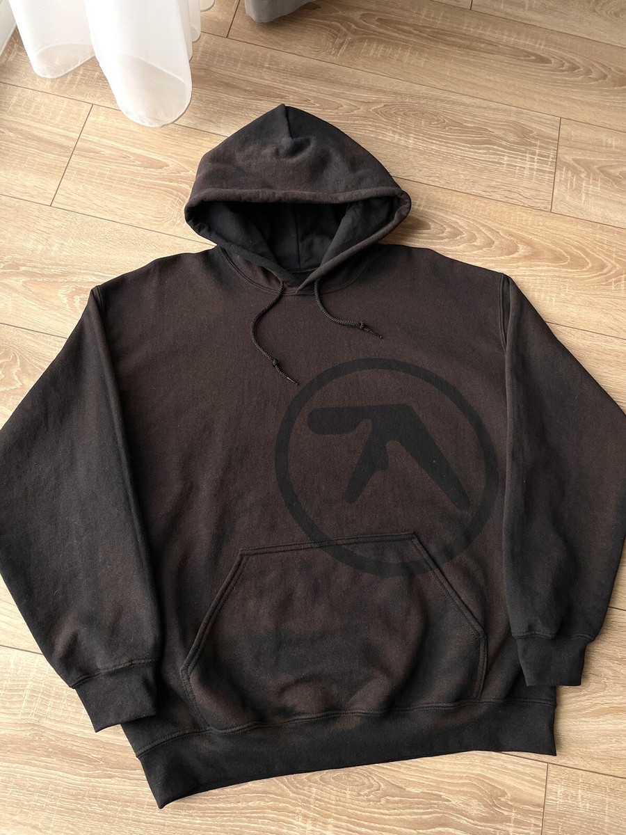 Aphex Twin ジップアップパーカー Lサイズ Vintage Aphex Twin Faded Hoodie Sweatshirt Size L Brown