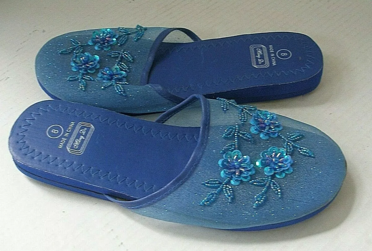 Mesh slippers deals sequins