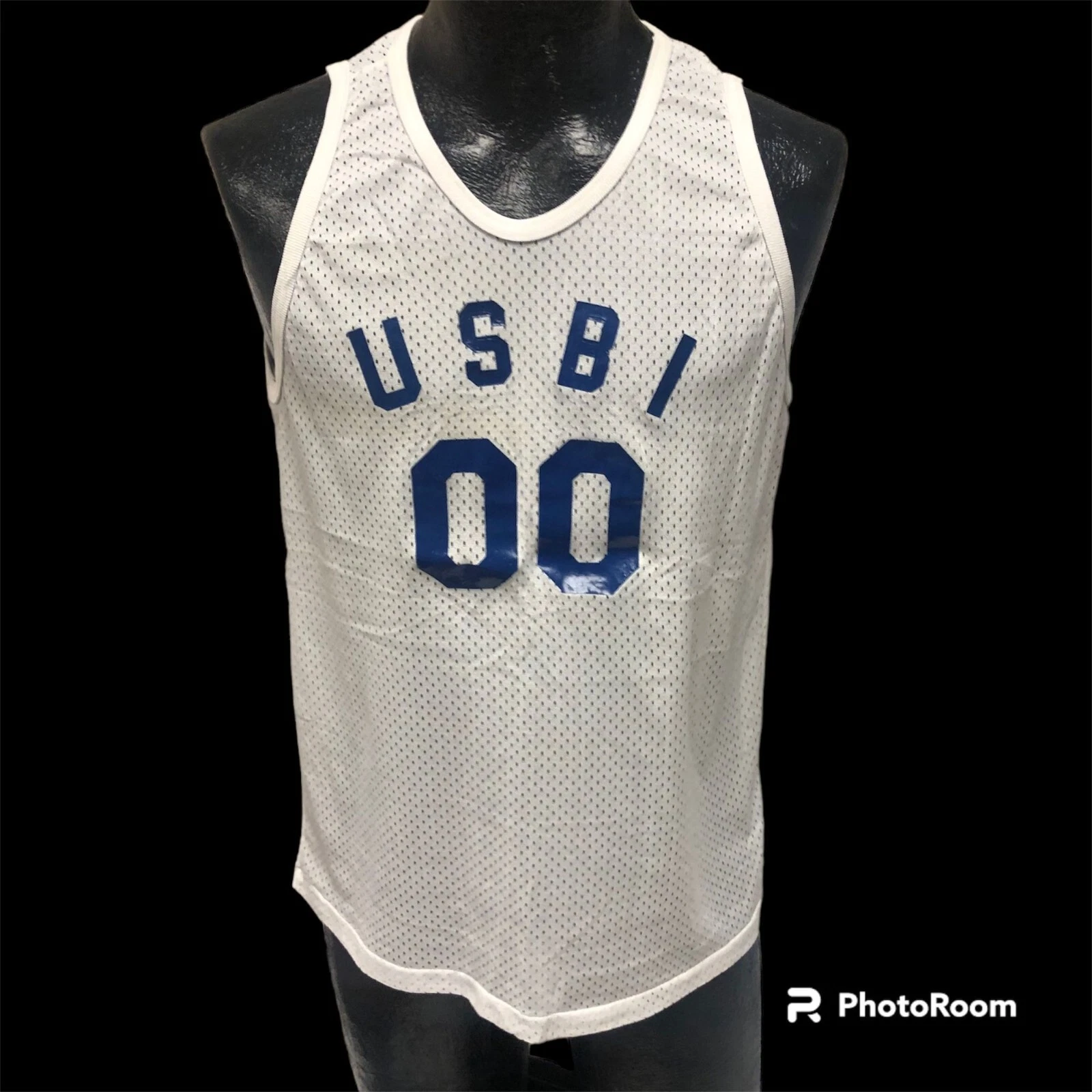 Vtg 80's Men White MESH Net Jersey USBI United Safe Boating Nylon Athletic Tank
Opens in a new windo