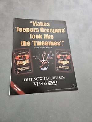 TPEEP274 ZEITSCHRIFTENWERBUNG 11X8'' LANGE TOT - AUF VHS & DVD 