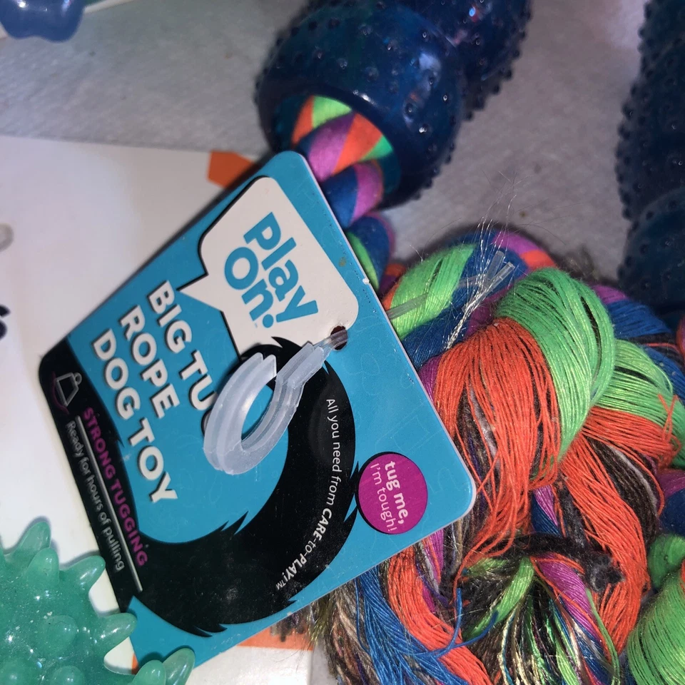 Lot Of 4 Never Used Dog Chew Toys NWT Play On, Petstages, Hedgehog, Tug Rope - Изображение 4 из 4