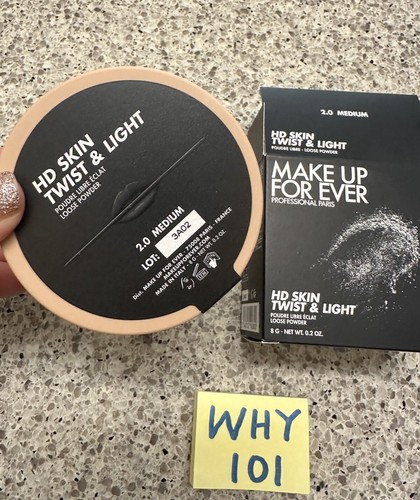Make Up For Ever HD Skin Twist & Light Loose Powder 2.0 MED. .2oz/8G FULL SZ $45 - Picture 10 of 20