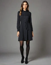 12 Pair 40 Denier Velvet Black Opaque Tights Ex Pretty Polly S/M M/L