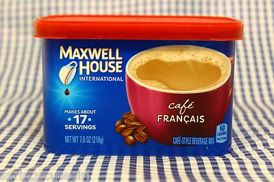2 Maxwell House International Cafe FRANCAIS Coffee Creamer Drink mix 7.6 oz